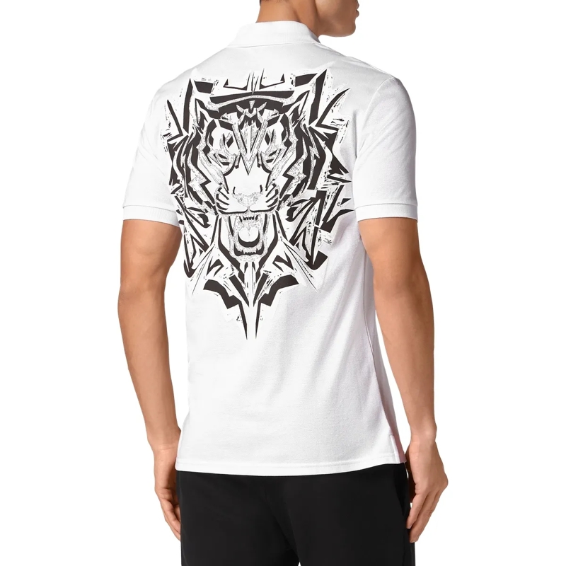 Plein Sport Top Poloshirt Thunder Tiger weiss(Image 2)