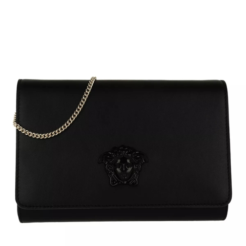Versace Leather Crossbody Bag Nero/Oro Chiaro Borsetta clutch