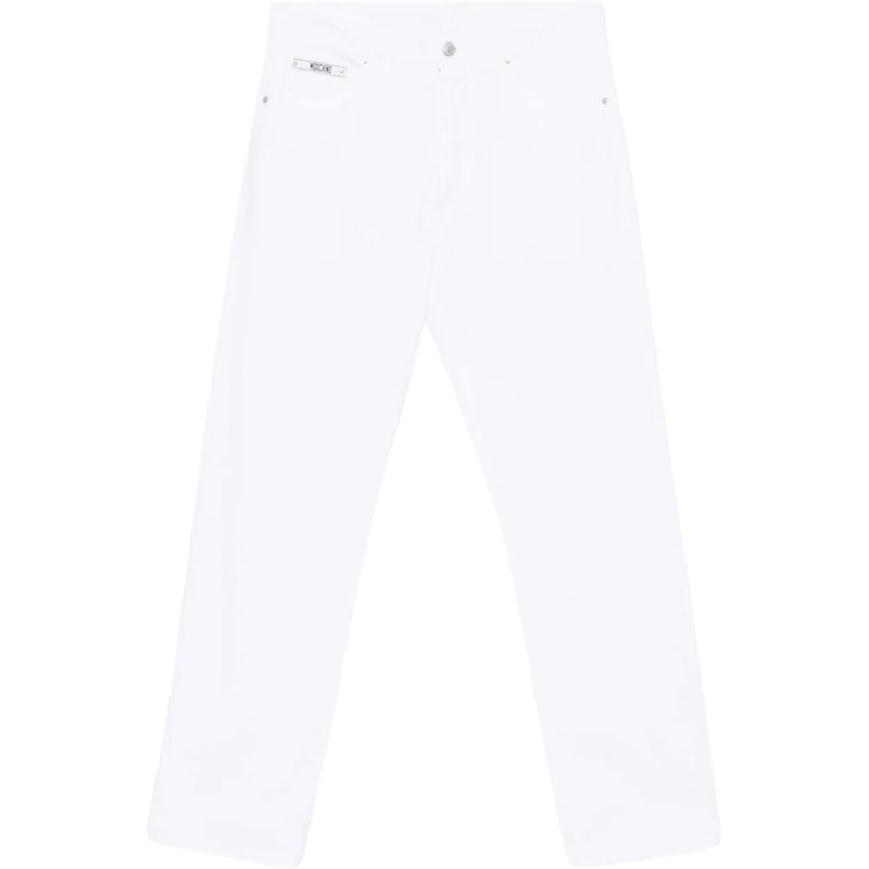Moschino Jeans à jambe droite Trousers White weiß