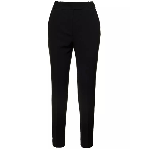 Antonelli Tight-Fitting 'Sidro' Trousers With Back Pockets I Black Byxor