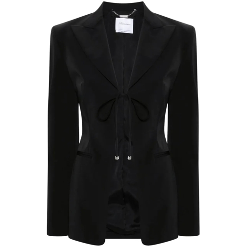 Blumarine Veste de transition giacca monopetto black schwarz