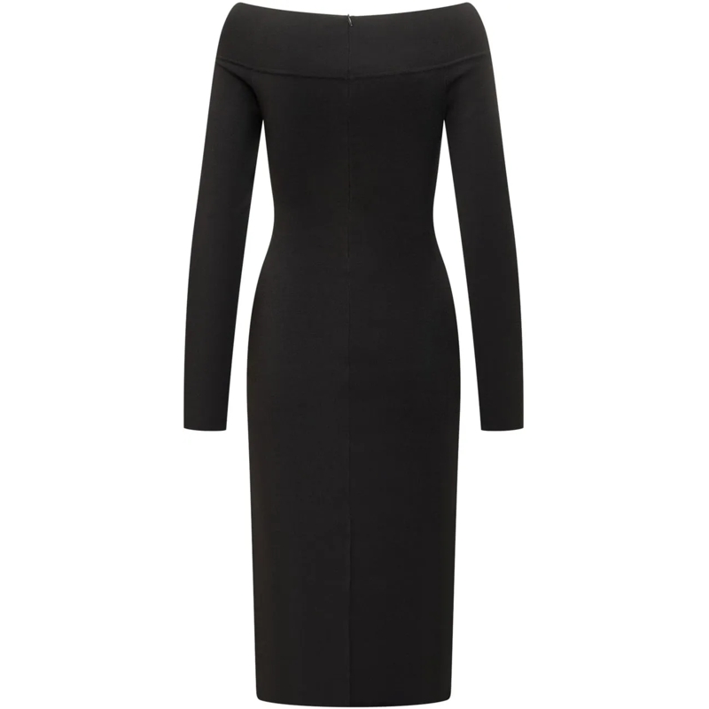 Stella McCartney Robe midi Stella McCartney Abito Off Shoulder schwarz(Image 2)