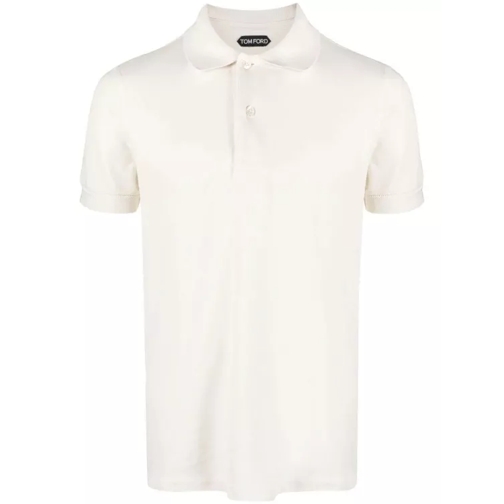 Tom Ford White Tennis Piquet Polo Shirt White 