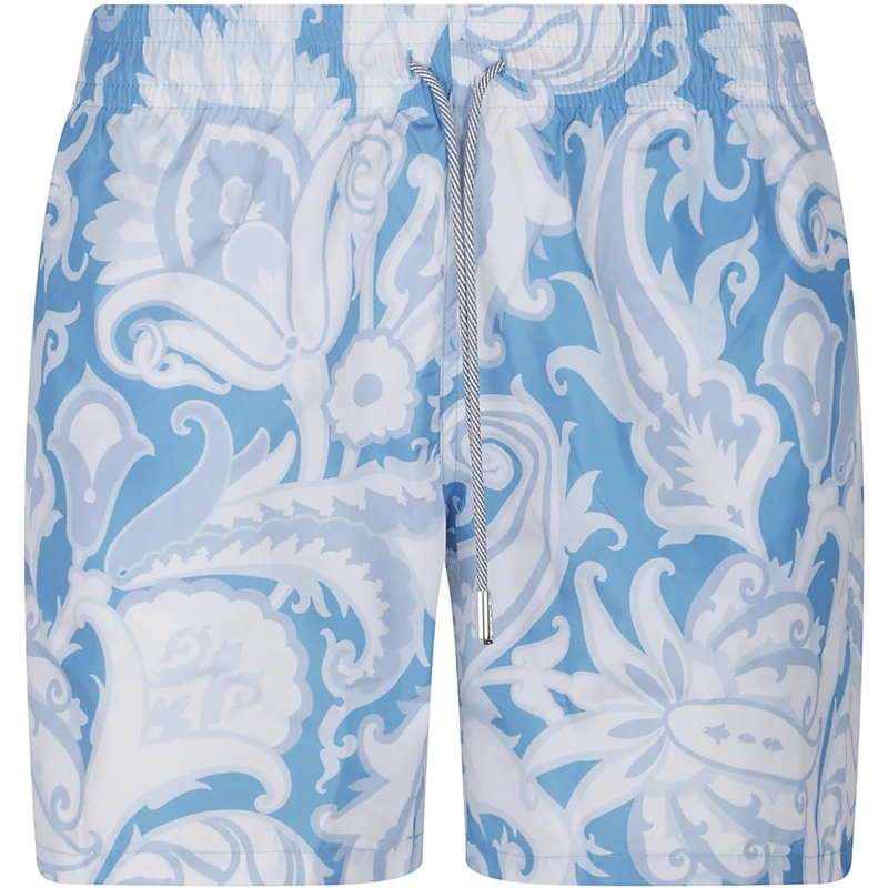 Etro  Roma Pocket Swim Trunk Blue blau