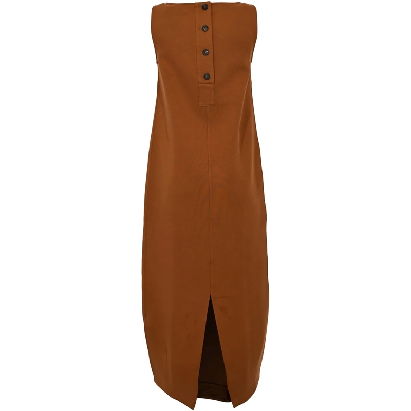 Max Mara Midikleid Dresses Leather Brown braun