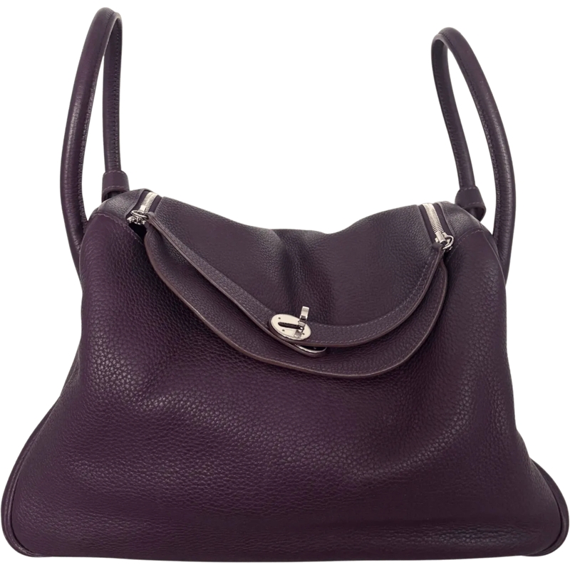 Hermès Schultertasche Hermes Lindy 34 Taurillon Clemence purple/ good lila