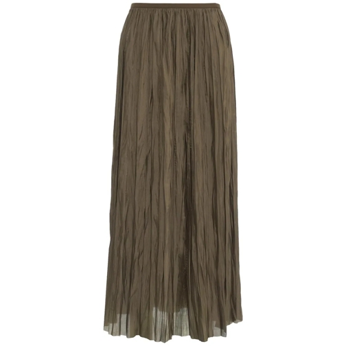 Roberto Collina Jupes midi Pleated maxi skirt grün