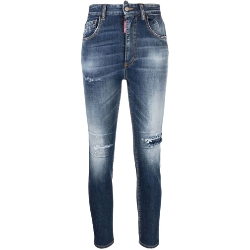 Dsquared2 Broeken pantalone 5 tasche blue blau