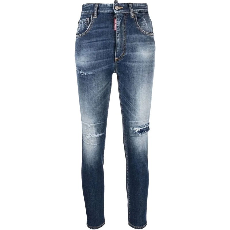 Dsquared2 Broek pantalone 5 tasche blue blau