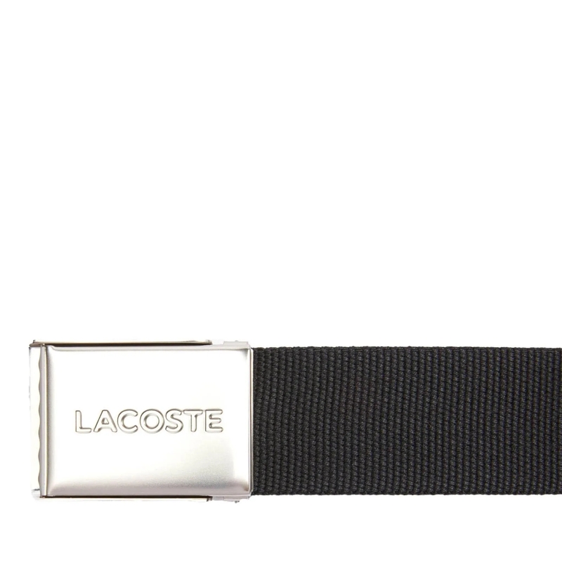 Lacoste Gürtel Lacoste LACOSTE Herren Gürtel aus Stoff - schönes  schwarz(Image 2)