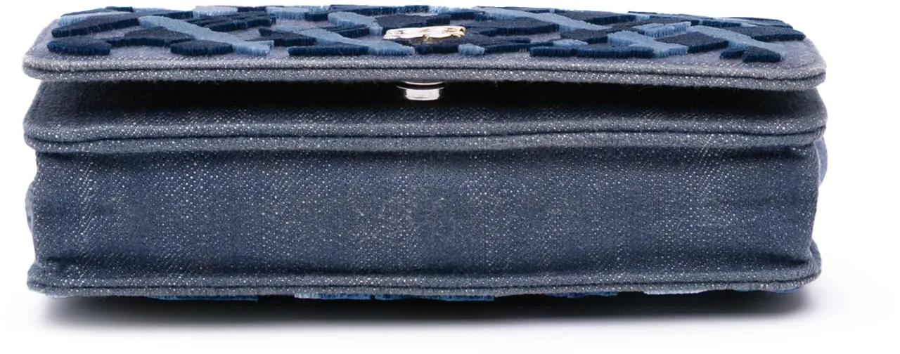 Thumbnail - Chanel Hobo Bags - 2017-2018 Denim and Velvet Wallet On Chain - Gr. unisize - in Blau - für Damen