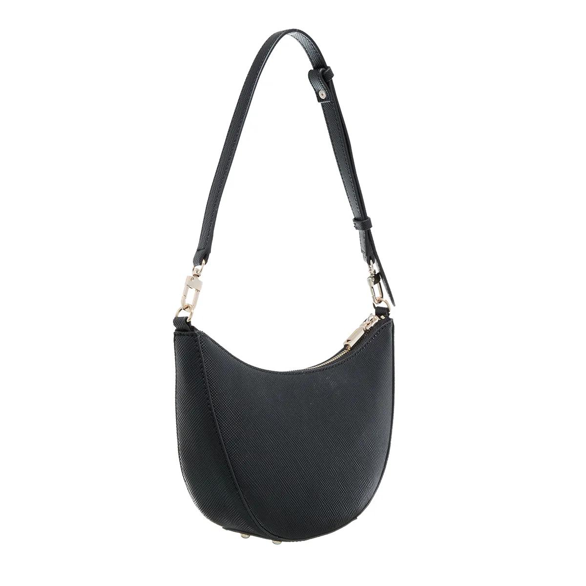 Guess Elegante zwarte handtas met gouden details Black Dames