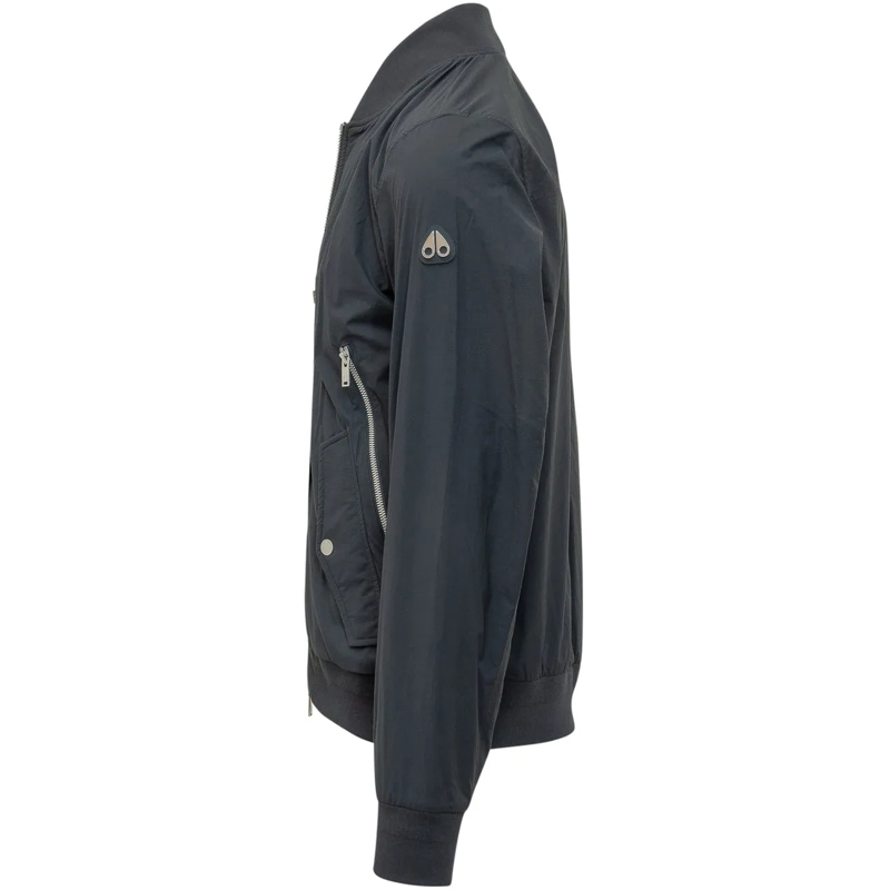 Moose Knuckles Bomberjacke Bomber Courville con Zip e Tasche con Patta dunkelgrau(Image 3)