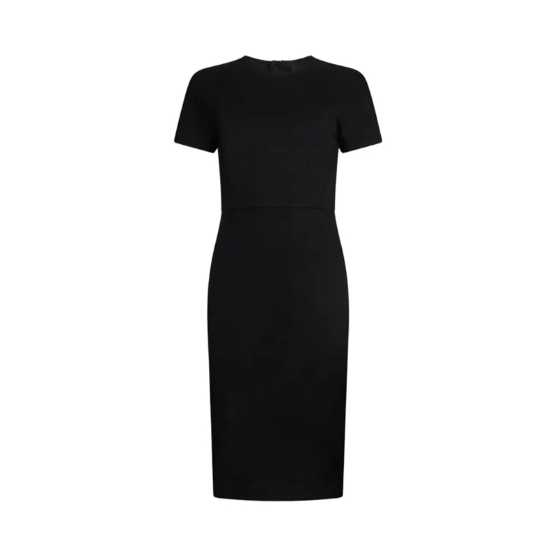 LIU JO Midi-jurk Midi-Length Sheath Dress In Compact Milano Knit Black