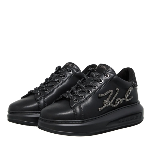 Karl Lagerfeld lage-top sneaker Kapri Signia Rhinestone Lo Black Lthr Mono