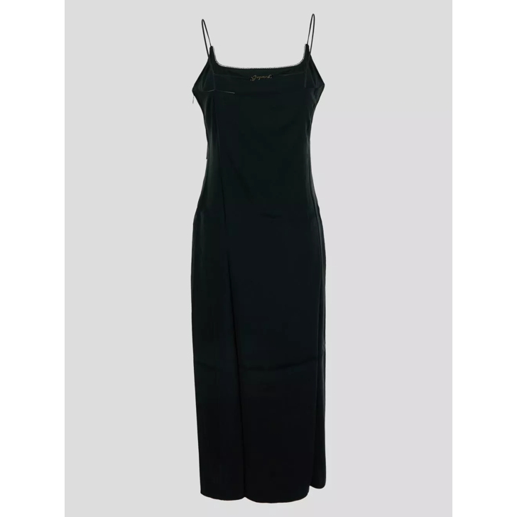 Black midi slip dress online