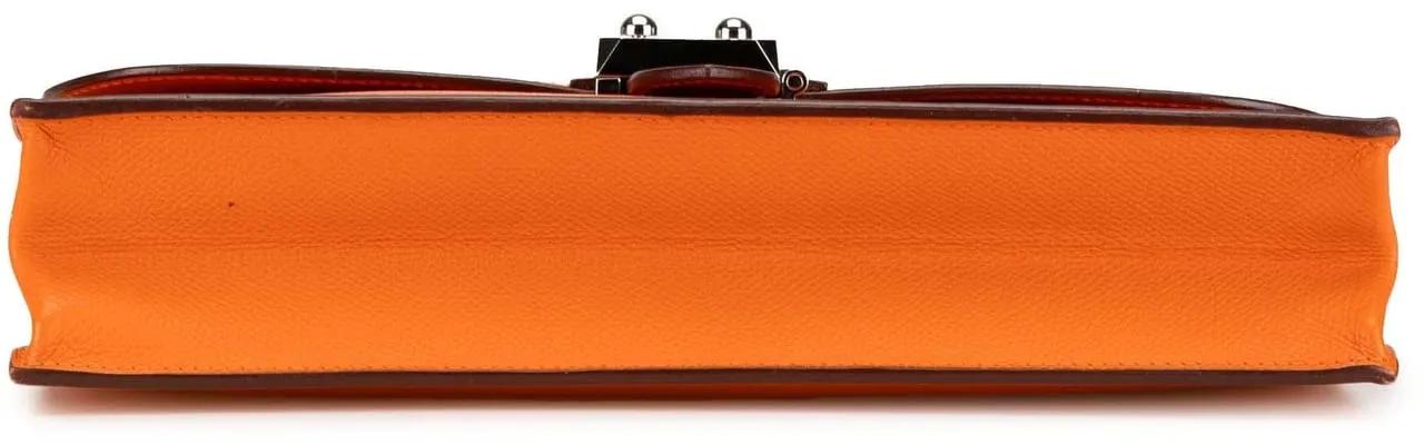 Hermès Laptoptassen 2005 Epsom Sac a Depeches 27 in oranje