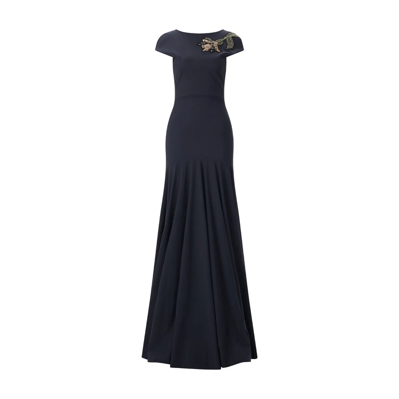 Chiara Boni Avondjurk Maxikleid Isolda RC Long ZP dunkelblau