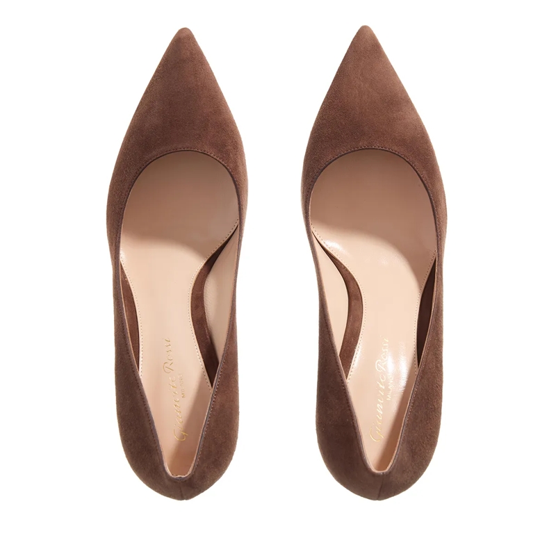 Gianvito Rossi Pumps 85Mm Suede Piper Pump Brown(Image 18)