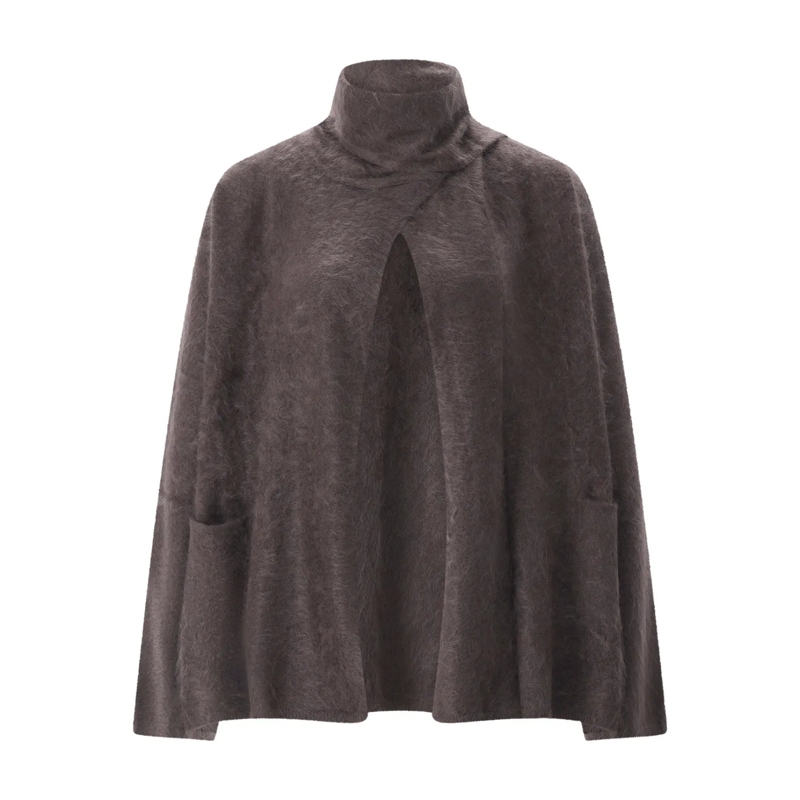 Sminfinity Veste de transition Cardigan aus Kaschmir braun