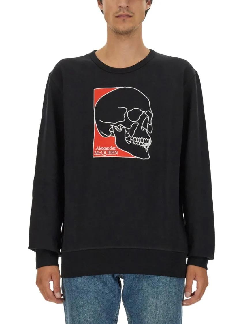 Thumbnail - Alexander McQueen - Sweatshirt With Logo - Größe S - schwarz