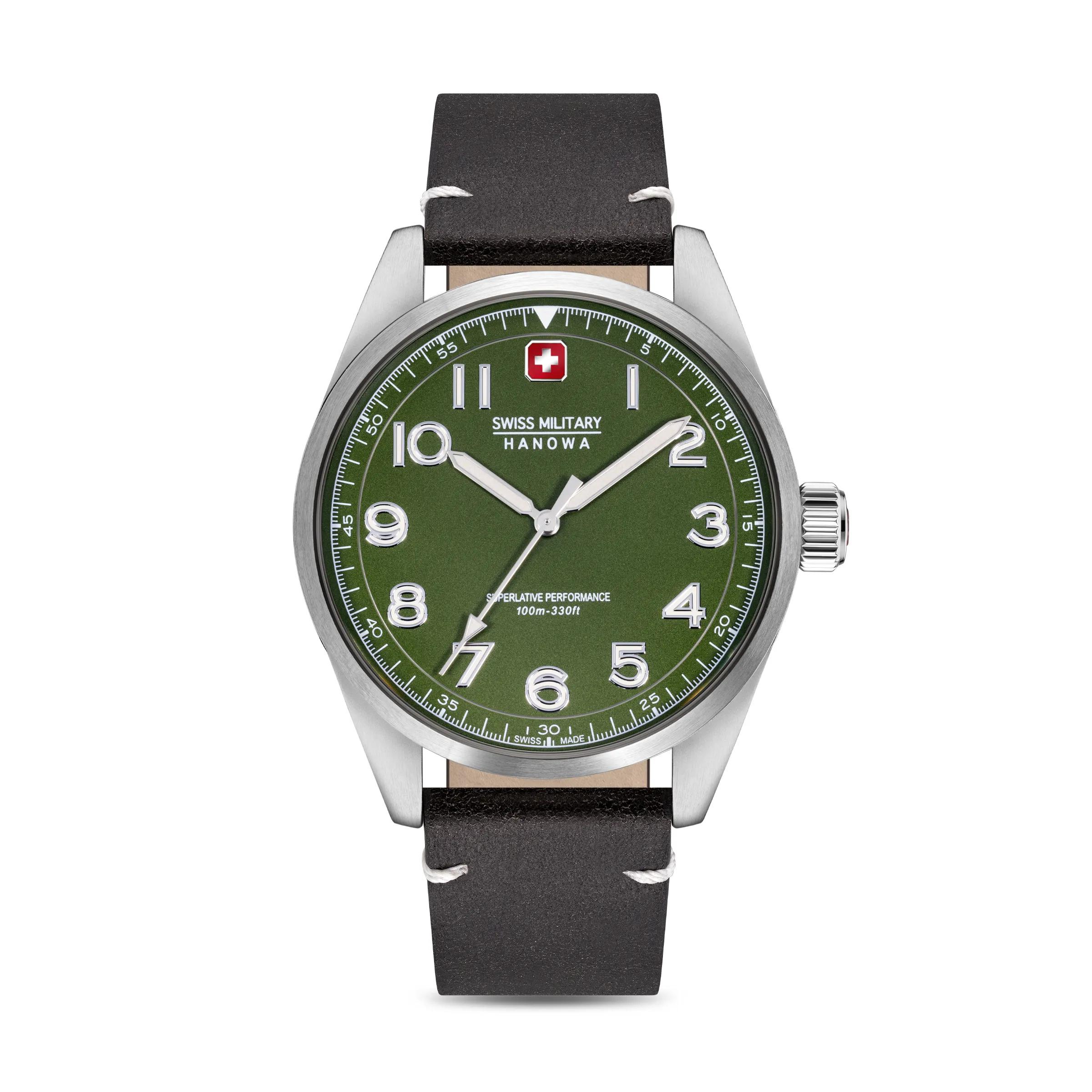 Swiss Military Hanowa Uhren - Quarzuhr Falcon - Gr. unisize - in Braun - für Herren