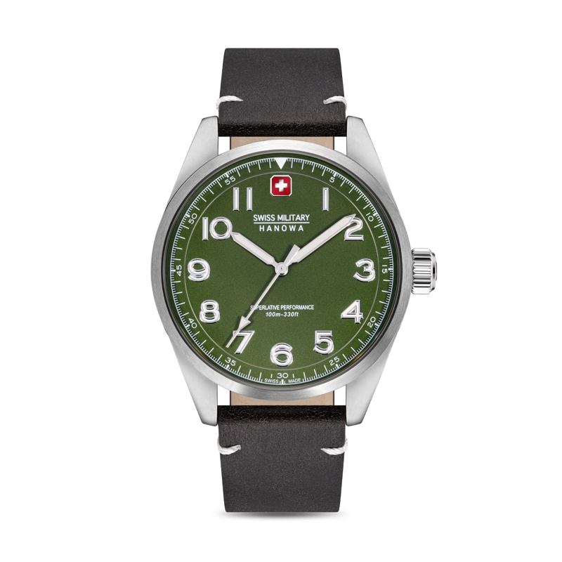 Swiss Military Hanowa Automatikuhr Quarzuhr Falcon dunkel-braun