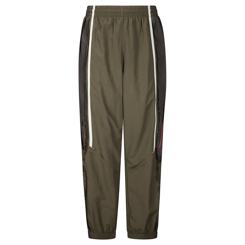 Martine Rose Pantalon de costume Straight-Leg Sports Pants With Drawstring Waist Grey