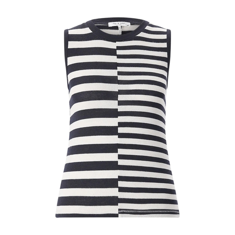 Rag & Bone Top Gestreiftes Top blau