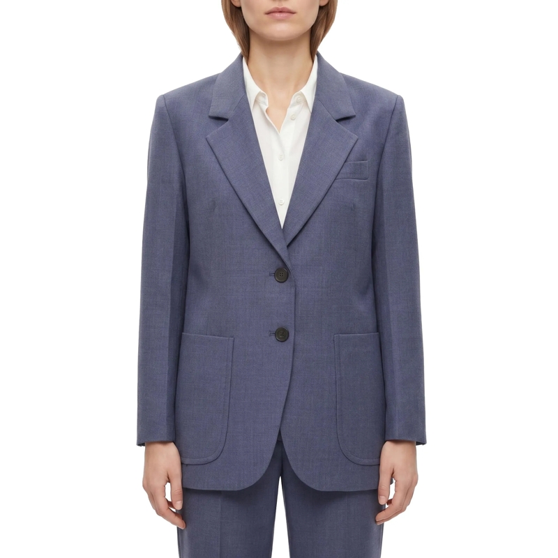 Victoria Beckham Blazer Blazer aus Schurwoll-Mix blau(Image 2)