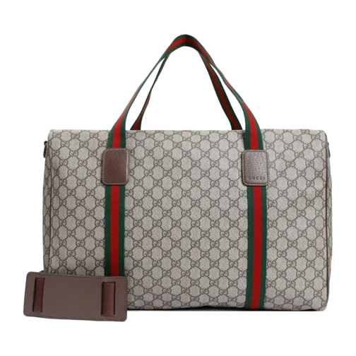 Gucci Cotton Duffel Grey Weekender