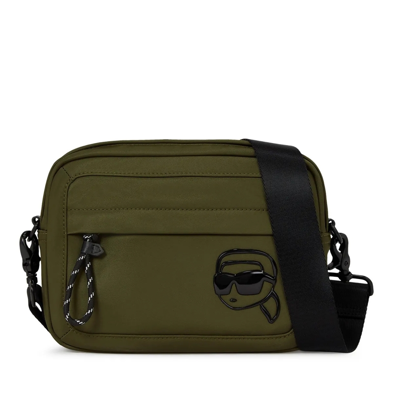 Karl Lagerfeld Crossbody Bag IKON NYLON UMHÄNGETASCHE oliv