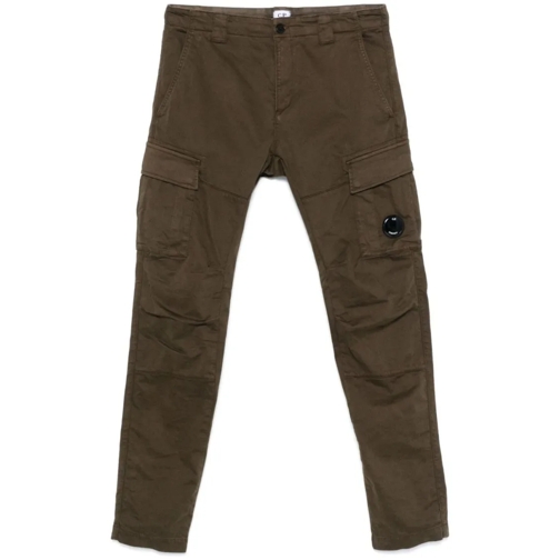 CP Company Olive Green Cargo Trousers Green 