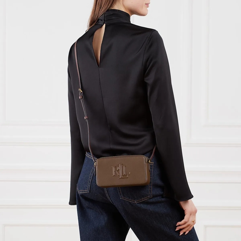 Lauren Ralph Lauren Wallet On A Chain Wallet On A Chain Medium Dark Mahogany(Image 2)