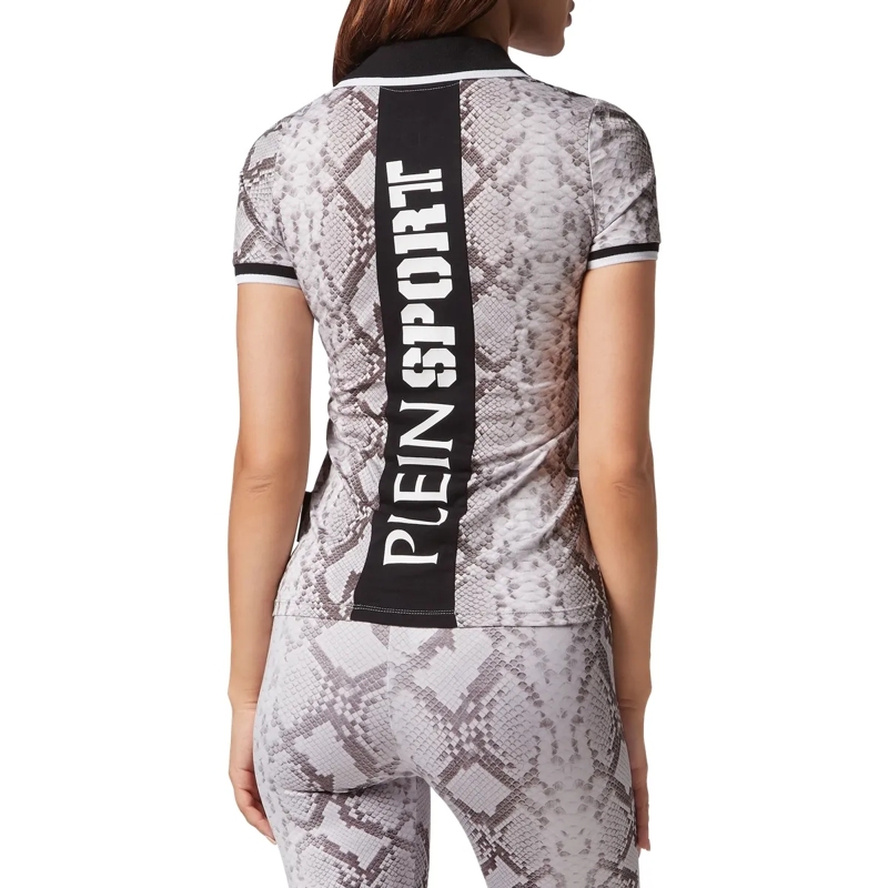 Plein Sport Top Poloshirt Python grau(Image 2)