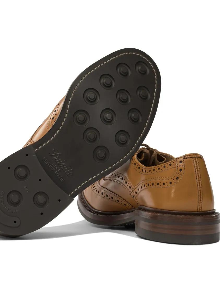 Thumbnail - Brown Brogue Derby Shoe - Gr. 8_5 - in Braun