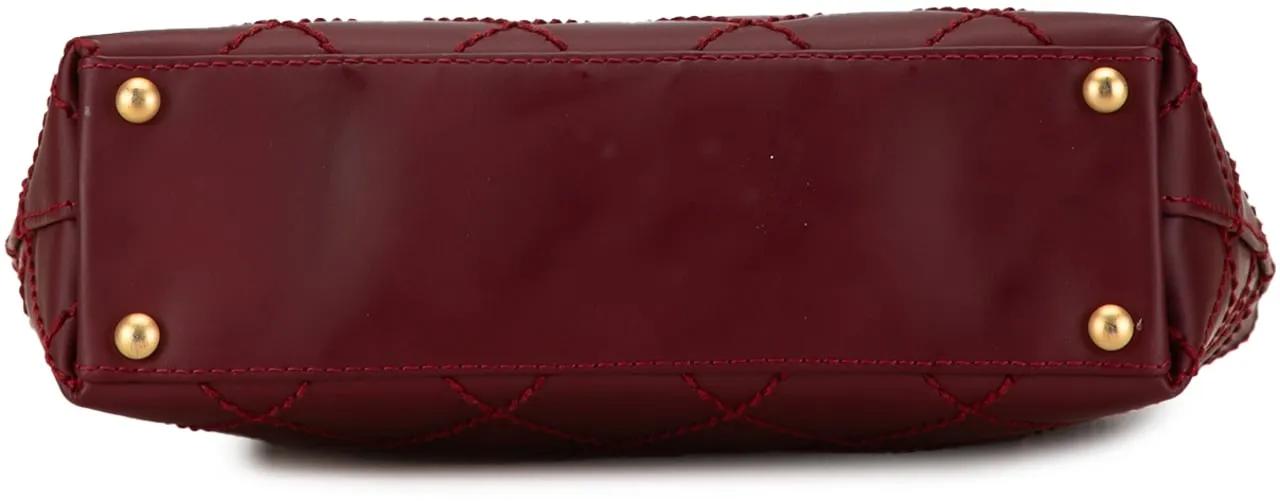 Thumbnail - Chanel Crossbody Bags - 2003-2004 CC Lambskin Wild Stitch Handbag - Gr. unisize - in Rot - für Damen