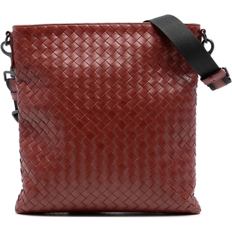 Bottega Veneta Schultertasche Nappa Intrecciato Crossbody rot