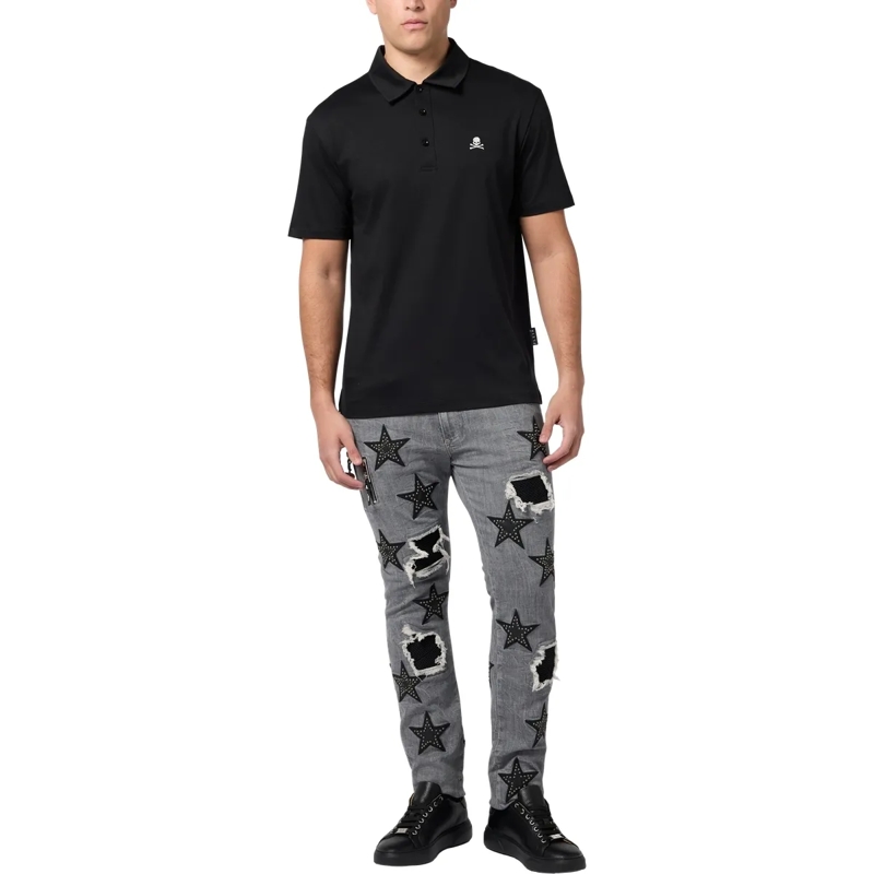 Philipp Plein Top Poloshirt Ss Skull schwarz(Image 4)