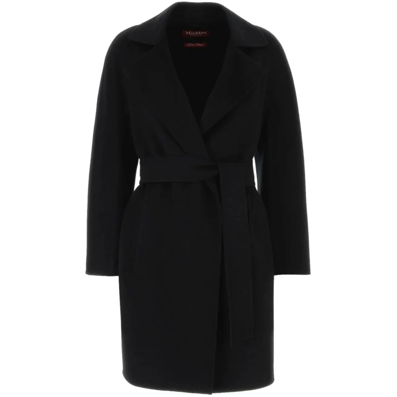 Max Mara Manteaux de tanche Ajaccio Coat Black