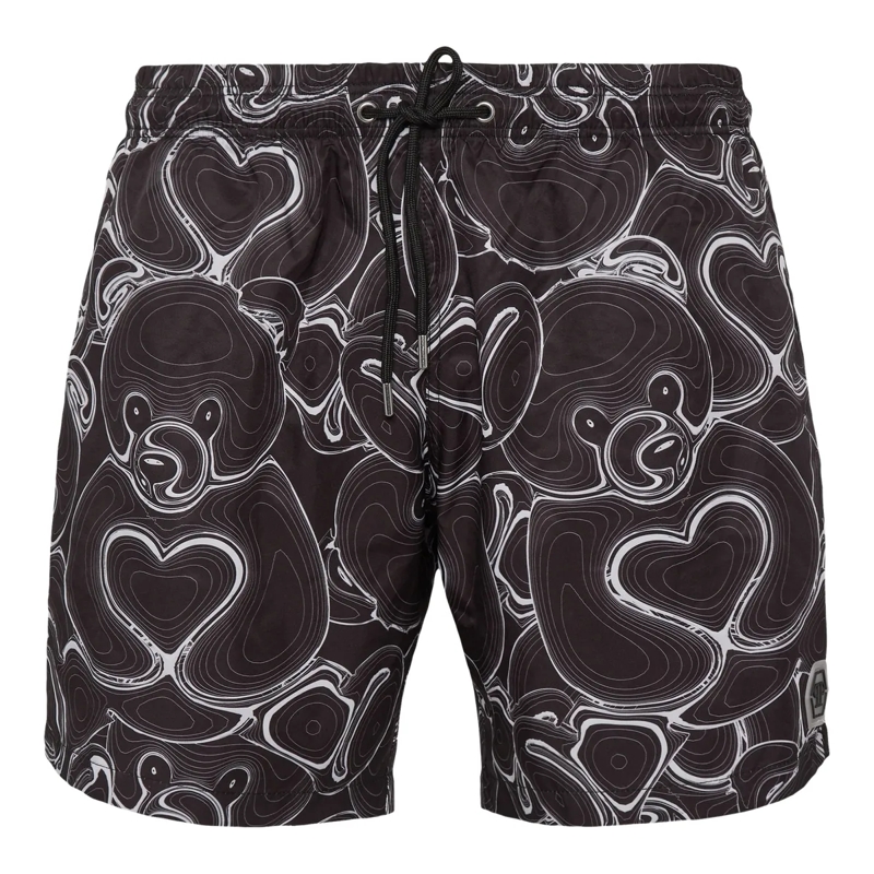 Philipp Plein  Badehose Teddy schwarz