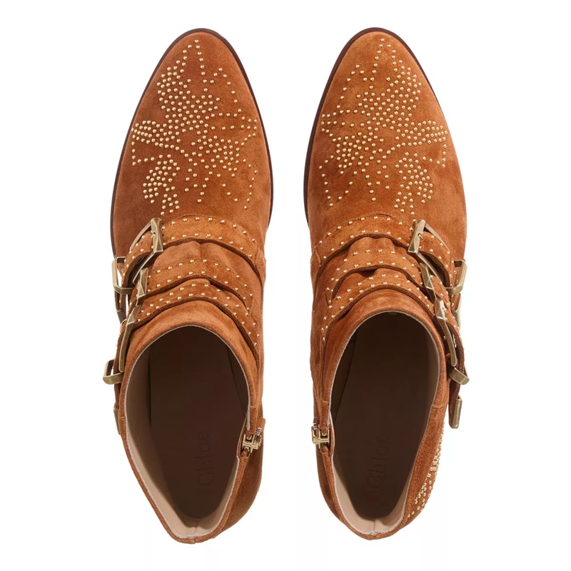 Chloé Stiefeletten Ankle Boots Susan Ochre(Image 4)