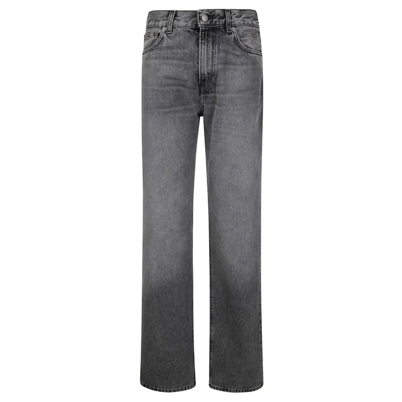 Haikure Jeans Korea Flannel Grey Jeans Grey