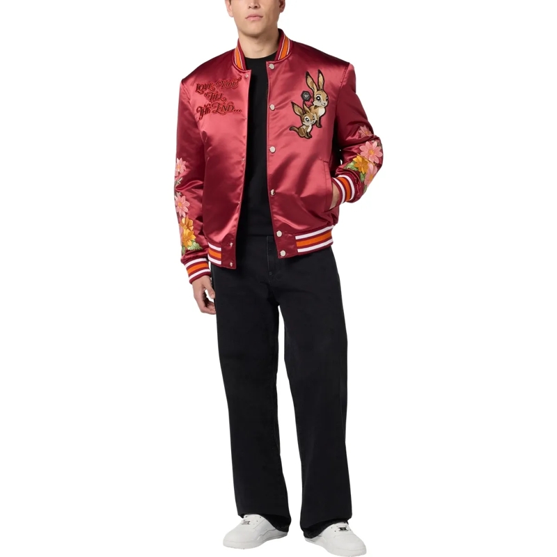 Philipp Plein Blouson Bomber bordeaux(Image 4)