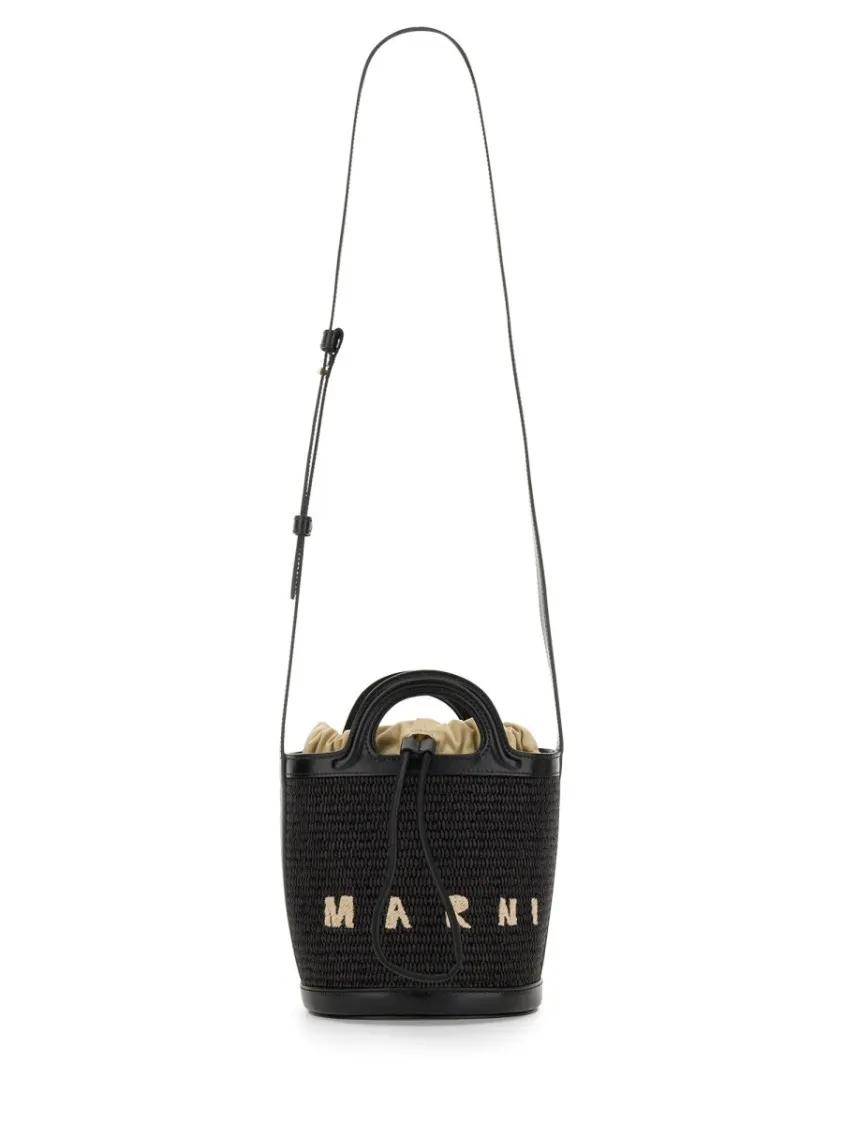 Marni Hobo bags "Tropicalia" Micro Bag in zwart