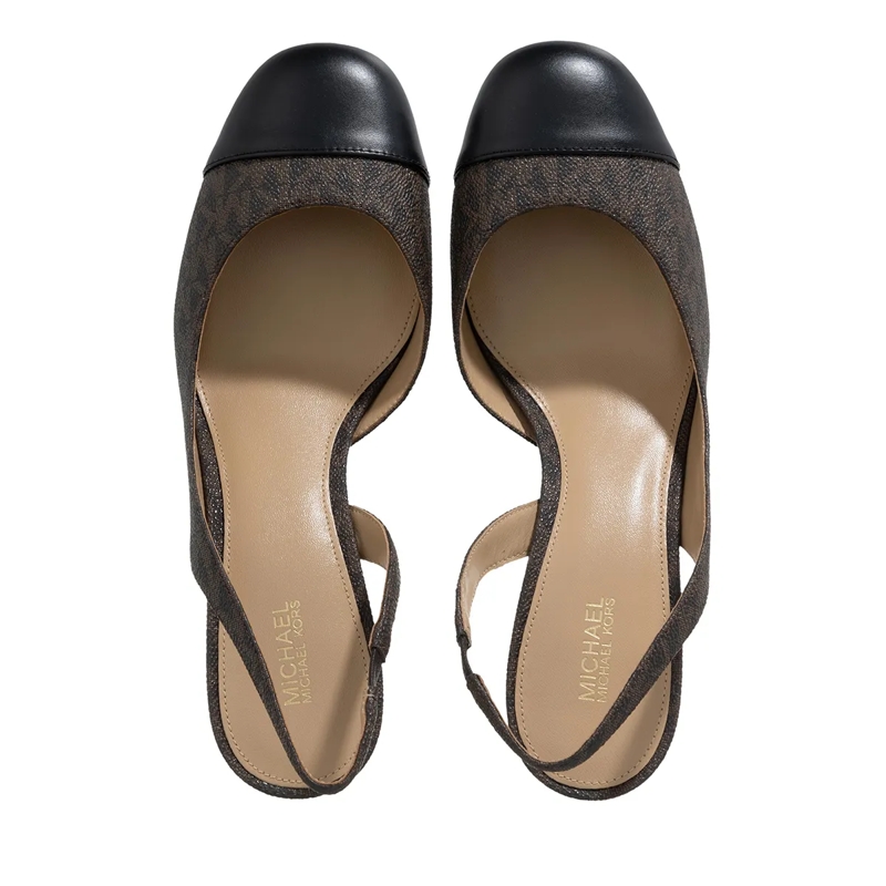 MICHAEL Michael Kors Pumps Perla Flex Sling Pump Blk/Brown(Image 6)