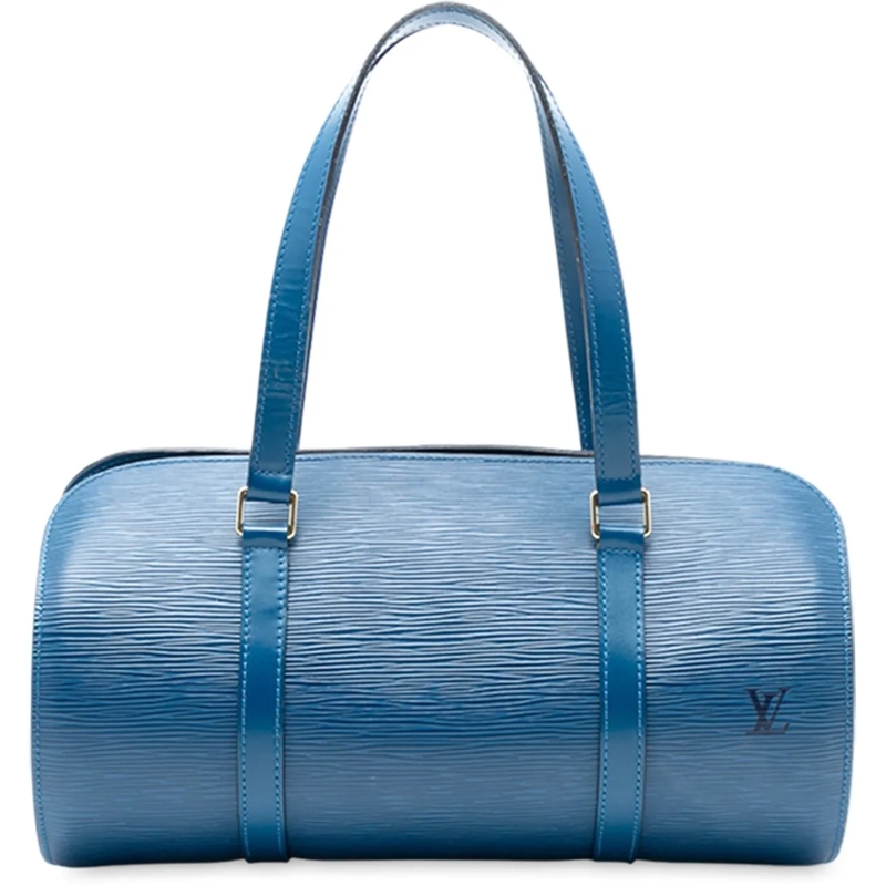 Louis Vuitton Schultertasche Epi Soufflot blau