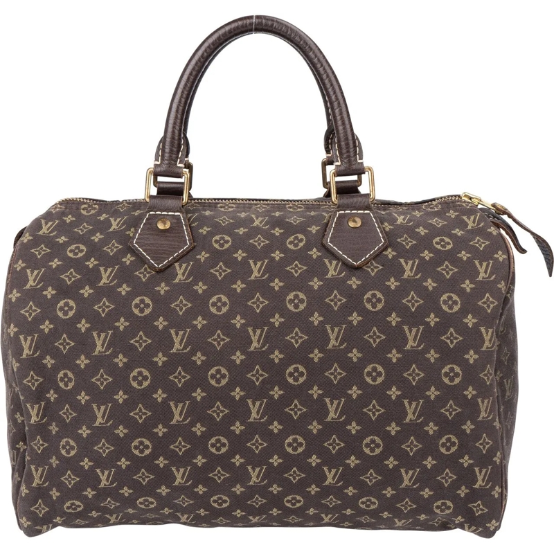 Louis Vuitton Schultertasche Louis Vuitton Mini Lin Monogram Speedy 30 Handbag braun