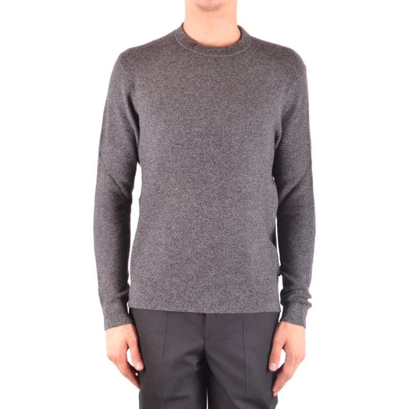 MICHAEL Michael Kors Trui Textured Knit Grey Sweater With Ribbed Hem Grey