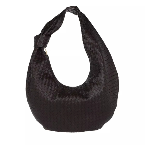 Bottega Veneta Jodie Woven  Shoulder Bag Leather Fondente Crossbody Bag
